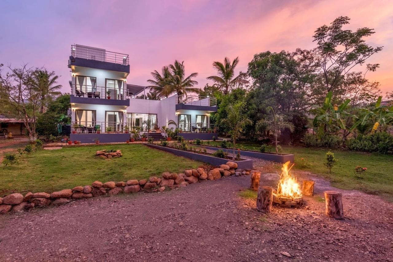 Saffronstays Lakeview Nivara - Farm Stay Villa With Private Pool Near Pune Exterior foto